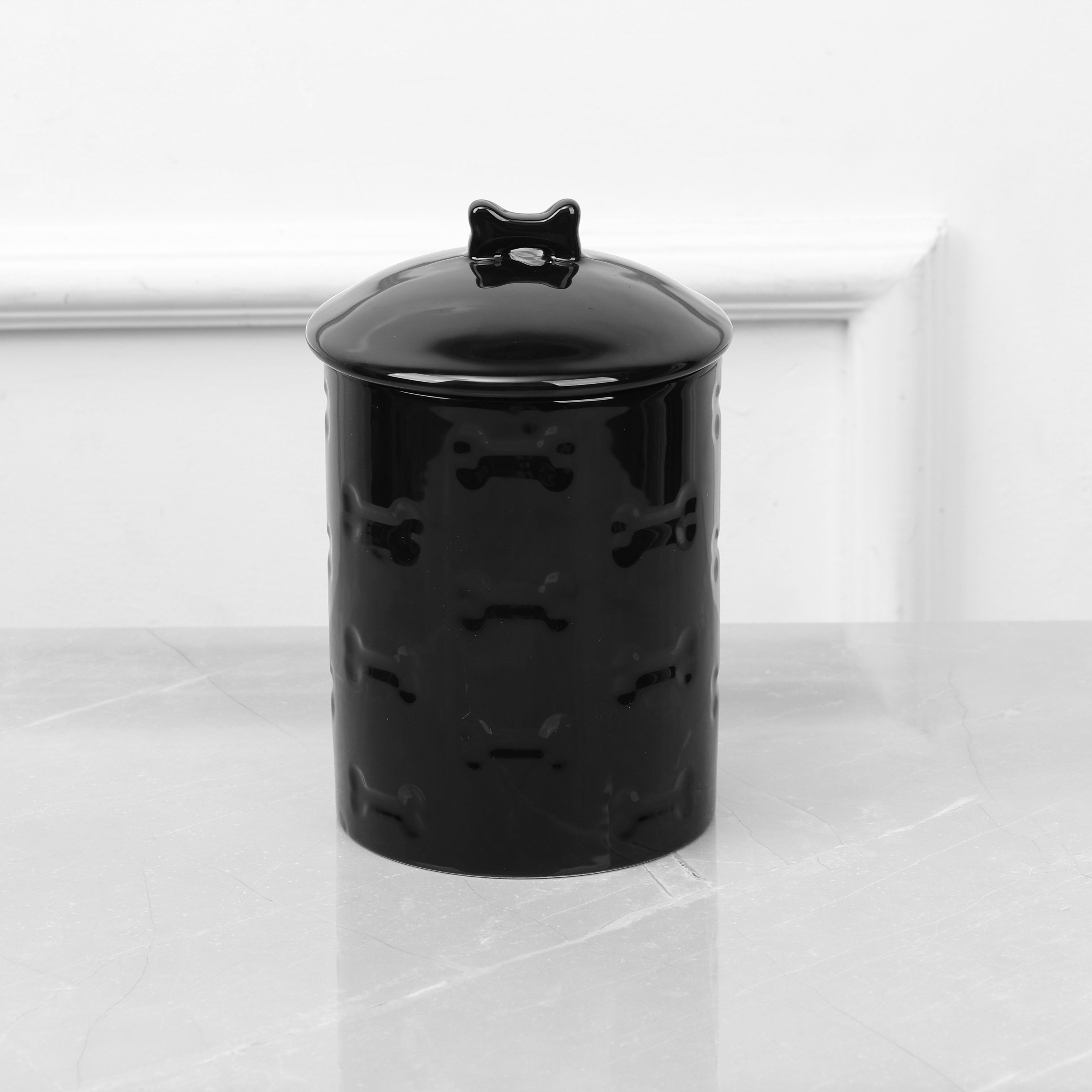 MANOR BLACK TREAT JAR