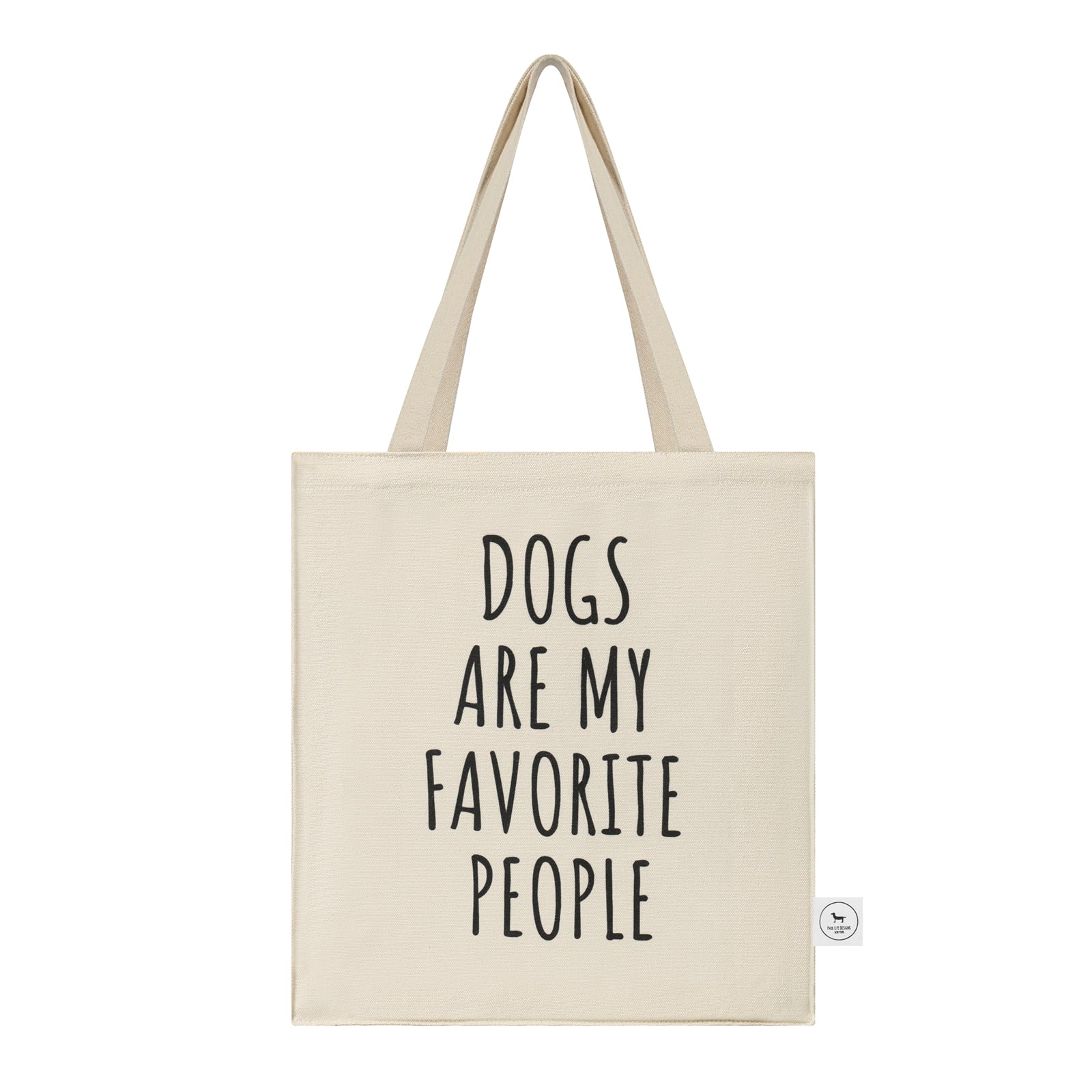 DOG ARE MY FAVE TOTE BAG - CREAM