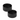 SET OF TWO JARDIN PET BOWLS - BLACK