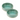 SET OF TWO SKANDI PET BOWLS - GREEN