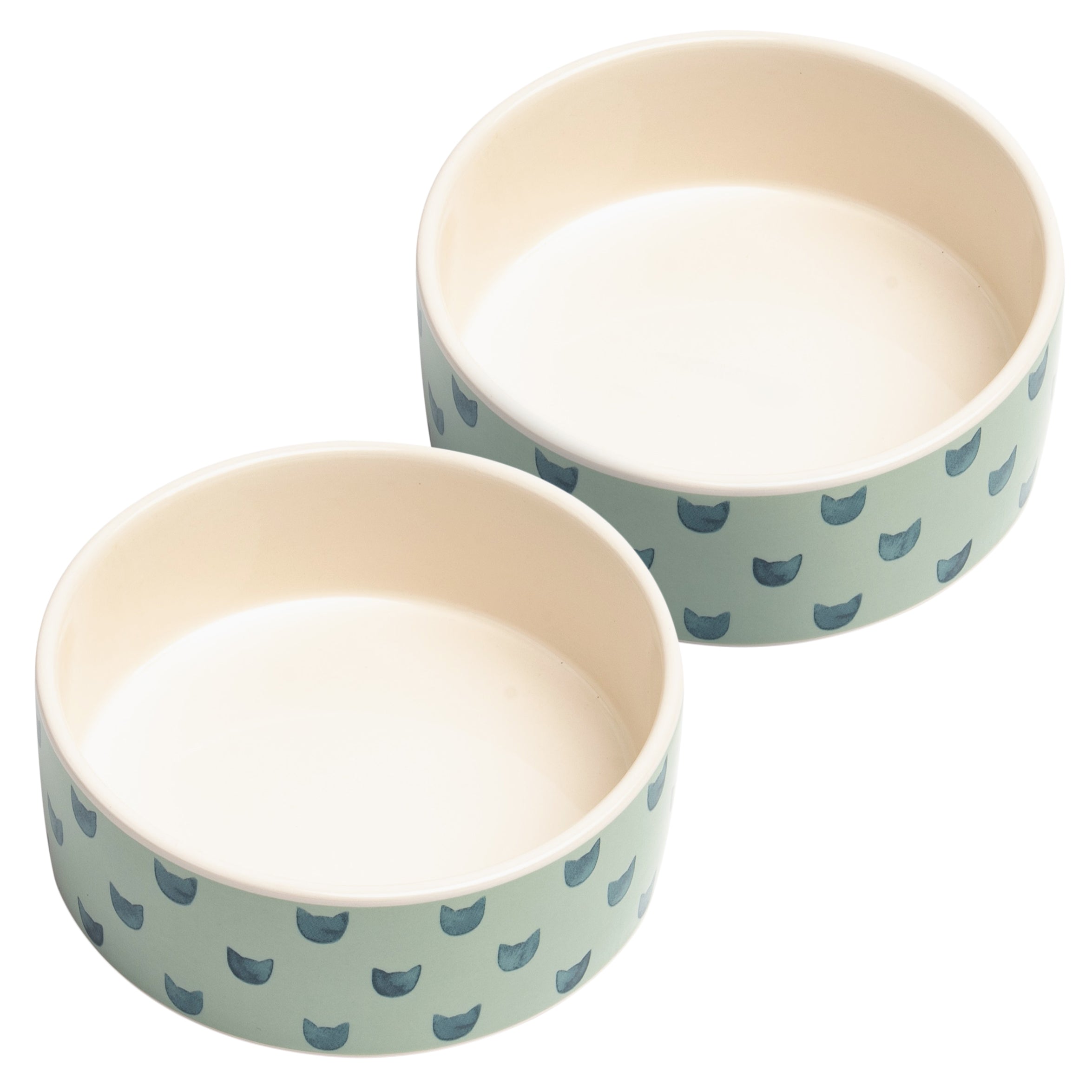 MONTY ROUND CAT DISH SET OF TWO - Park Life Designs