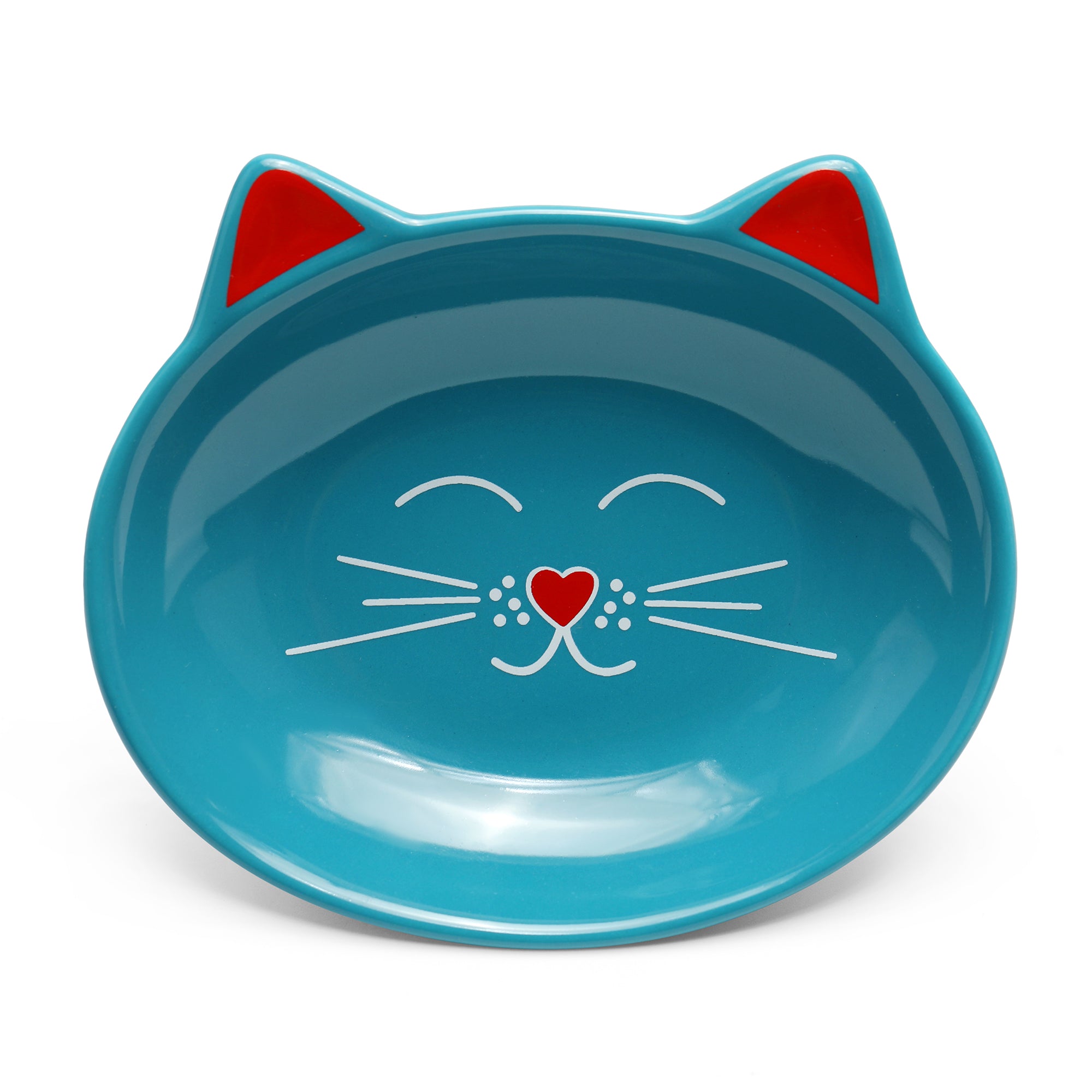 Blue store cat bowl