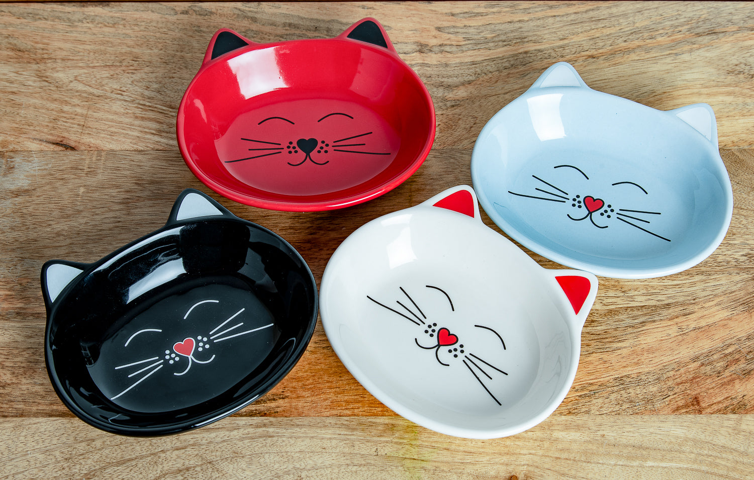 SET OF 4 OSCAR CAT DISHES - Park Life Designs